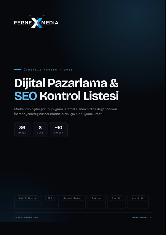 Dijital Pazarlama ve SEO Kontrol Listesi kapağı